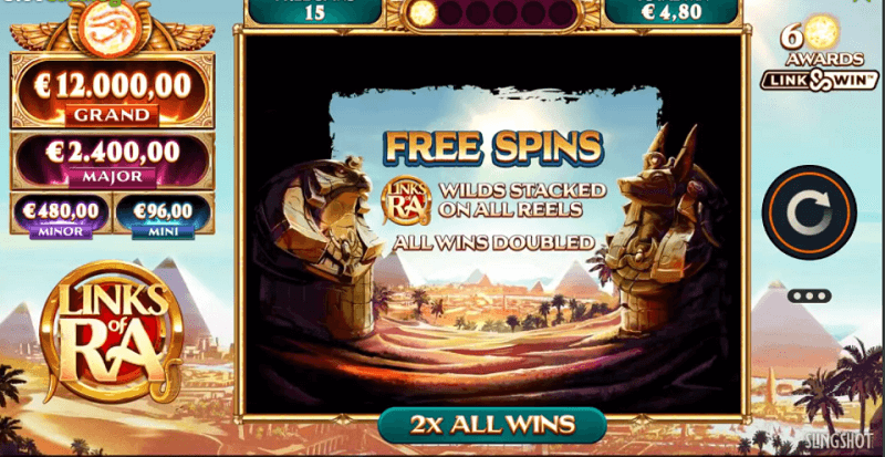Links of Ra free spins