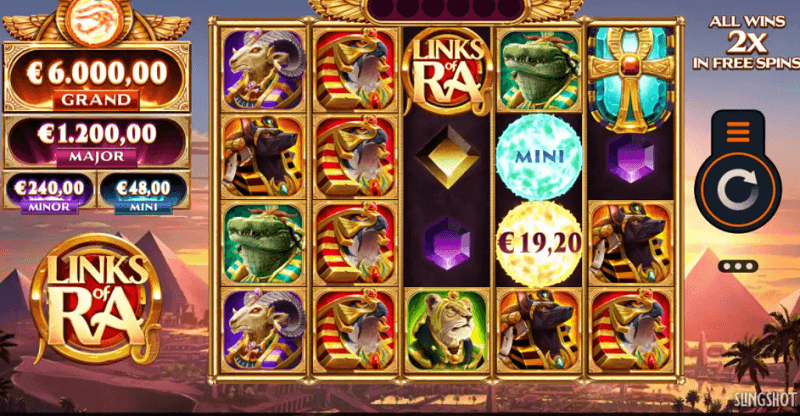 Links of Ra slot layout