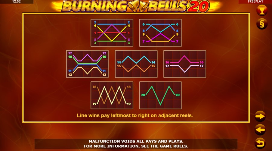 Burning Bells 20 Line Layouts