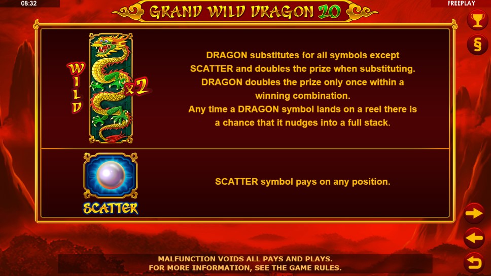 Grand Wild Dragon 20 Special Symbols