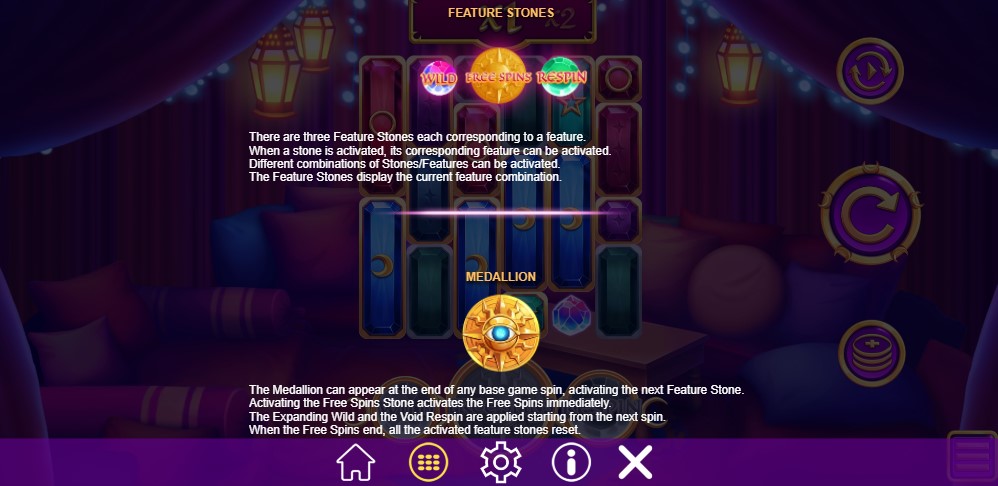 Medallion Megaways Feature Stones