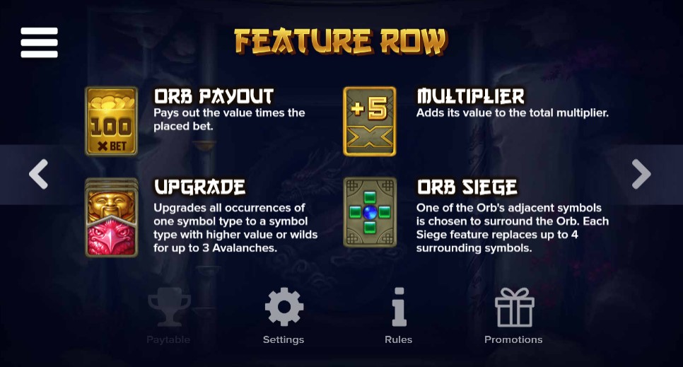Mystic Orbs Feature Row
