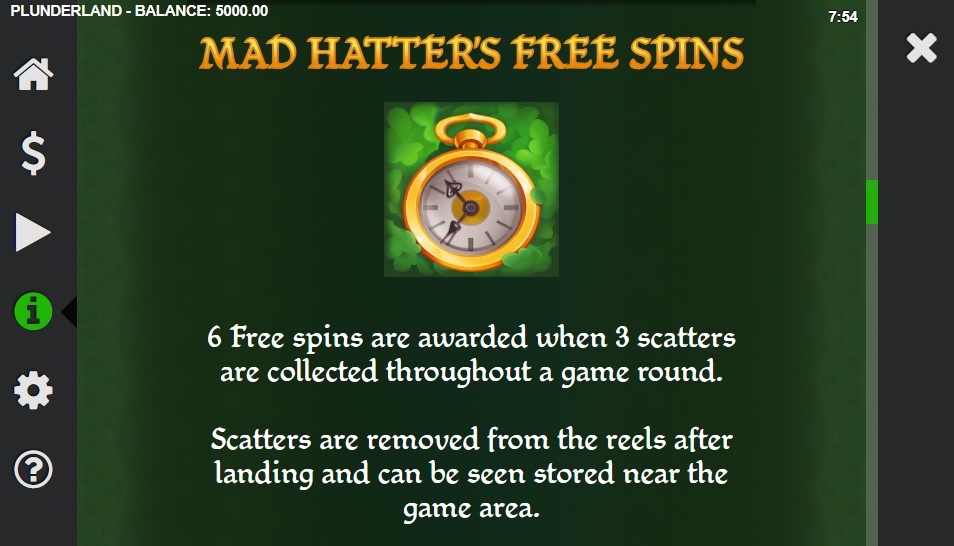 Plunderland Free Spins Mode