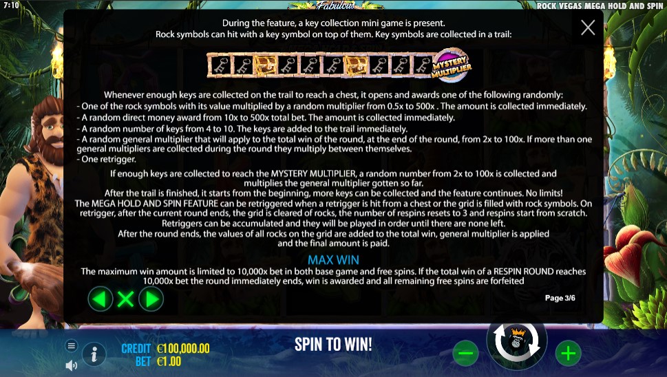 Rock Vegas Bonus Feature
