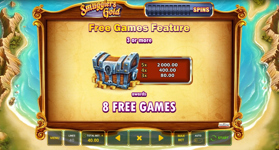 Smugglers Gold Free Spins