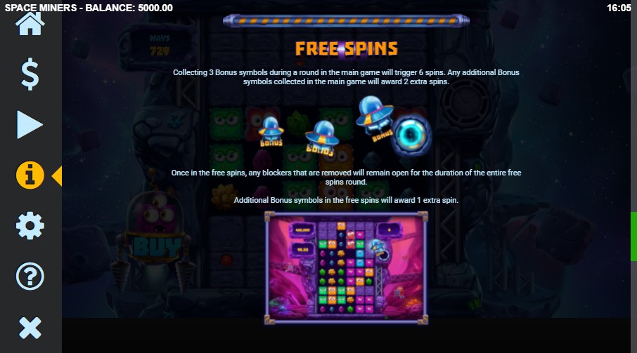 Space Miners Free Spins