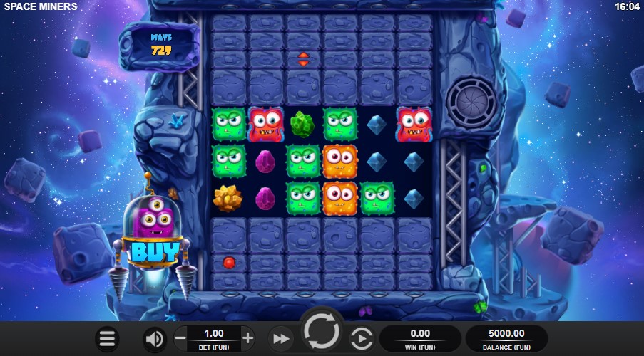 Space Miners Main Screen