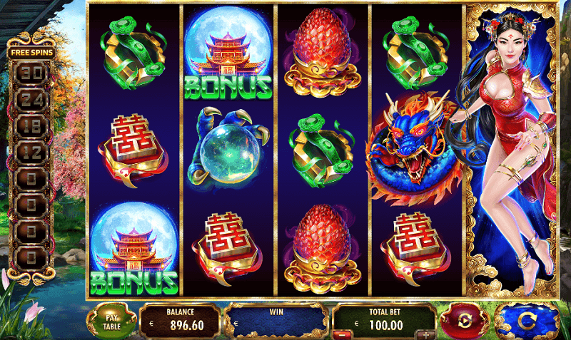 Longmu and the Dragons slot layout