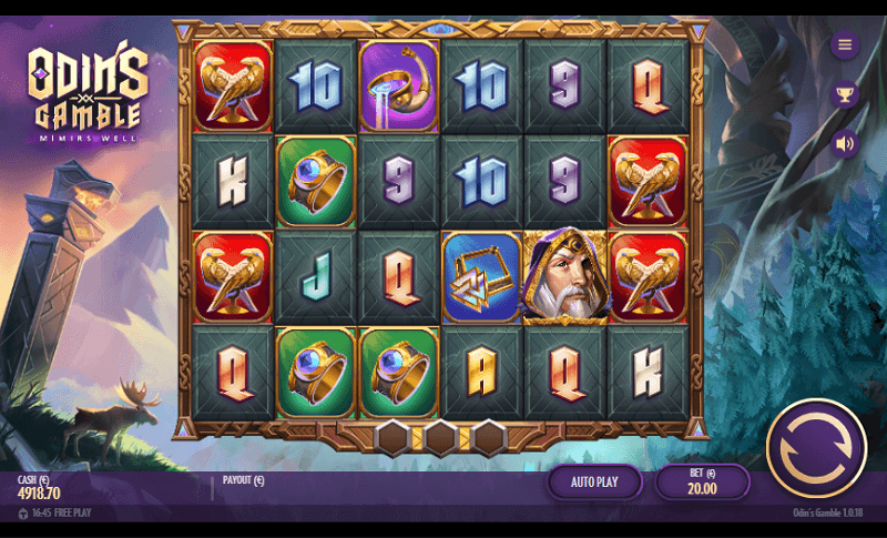 Odin’s Gamble slot layout