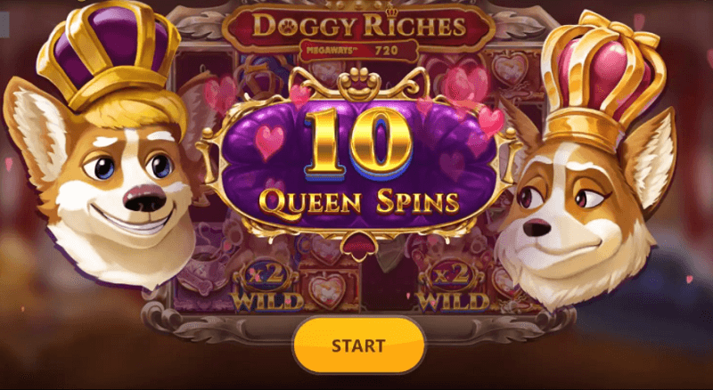 Doggy Riches Megaways queen spins