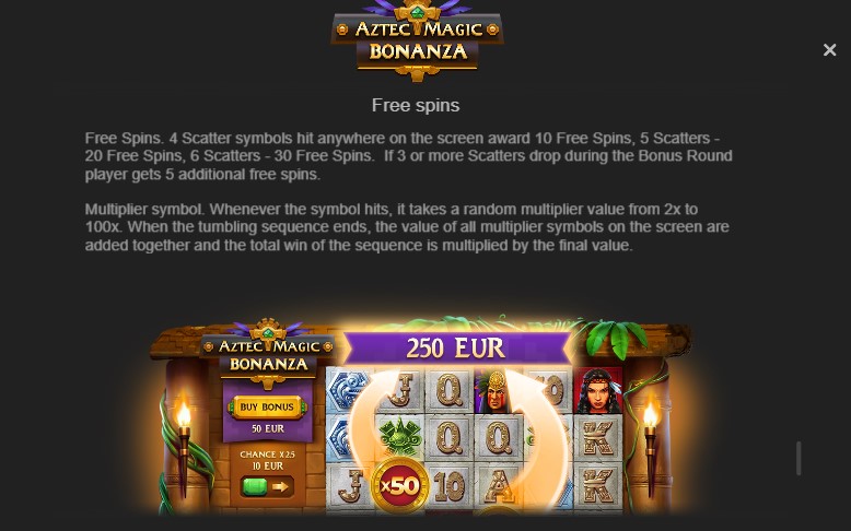 Aztec Magic Bonanza Free Spins