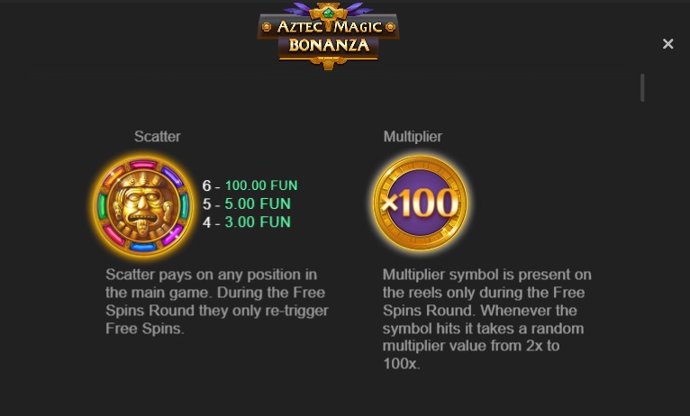 Aztec Magic Bonanza Special Symbols