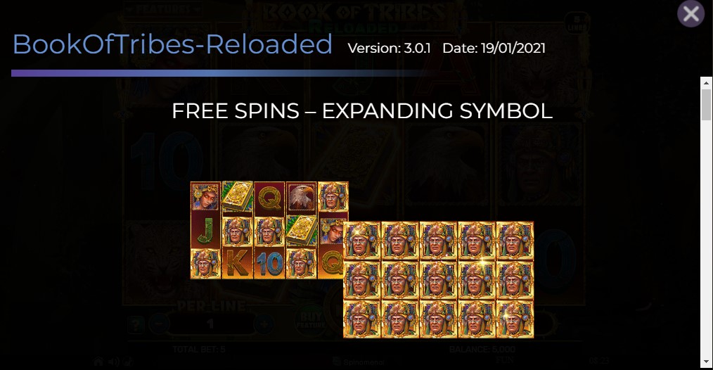 Book of Tribes Reloaded Free Spins