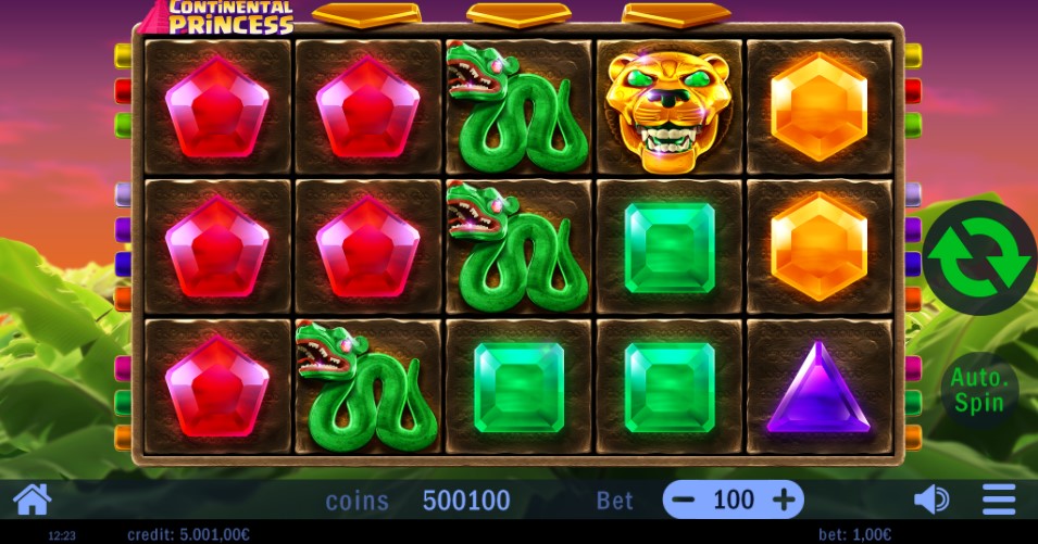 Continental Princess Main Screen