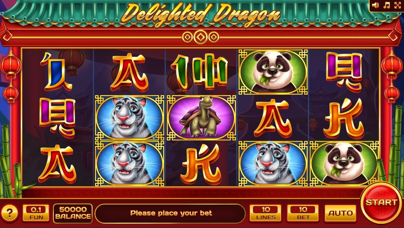 Delighted Dragon Main Screen