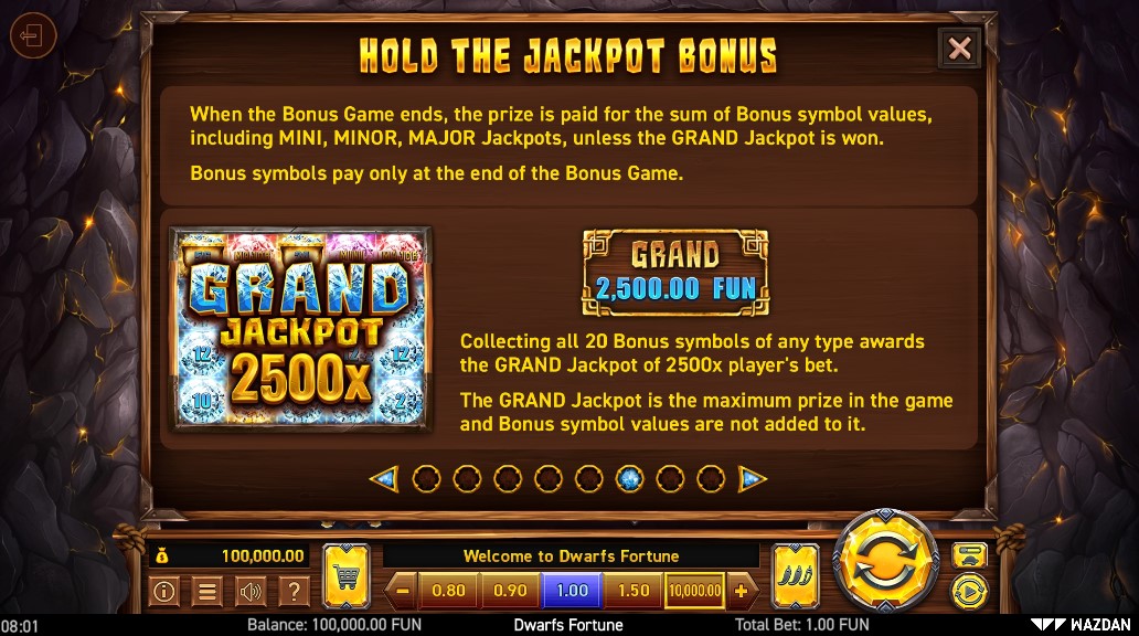 Dwarfs Fortune Hold the Jackpot Top Prizes