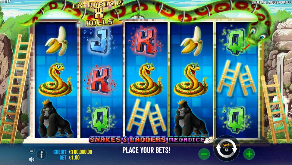 Snakes and Ladders Megadice Main Screen