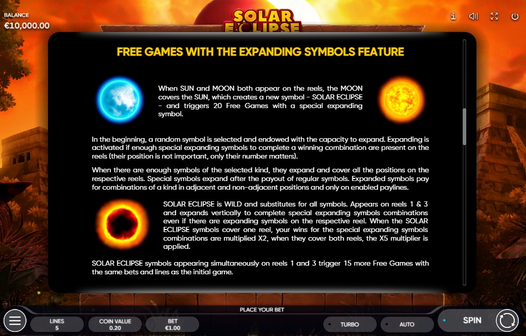 Solar Eclipse Free Spins