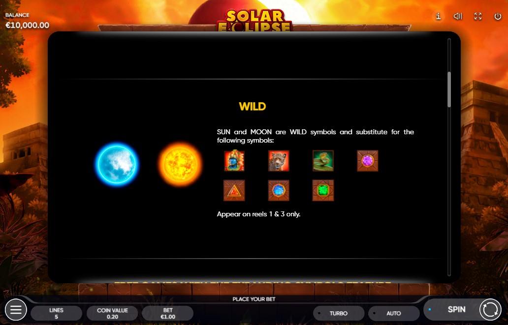 Solar Eclipse Wild Symbols