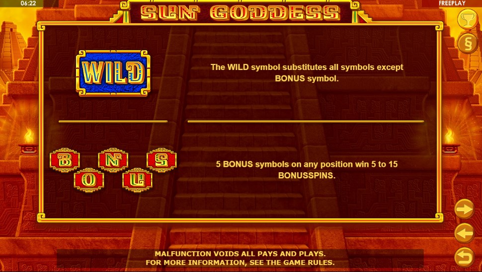Sun Goddess Special Symbols