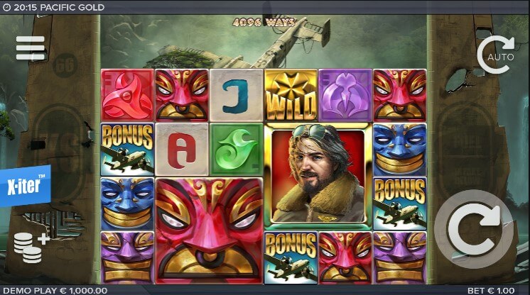 Pacific Gold slot layout