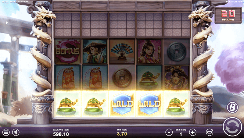 Three Samurai slot by Slotmill