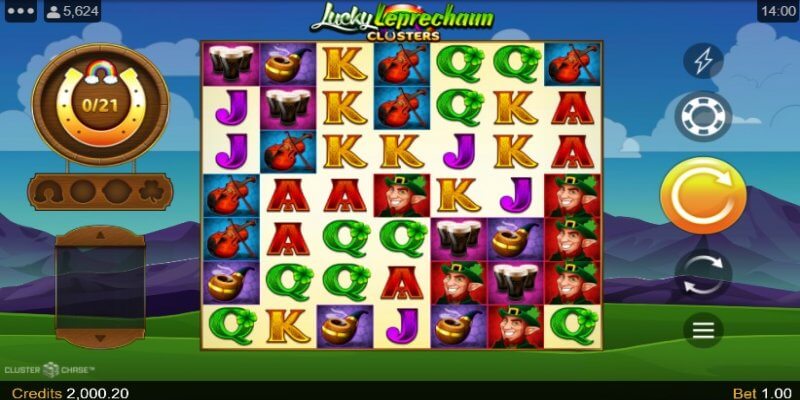 Lucky Leprechaun Clusters layout