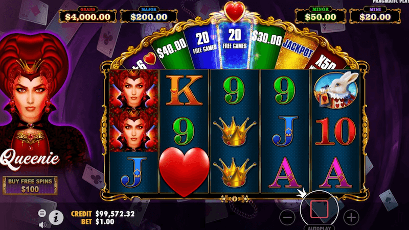 Queenie slot layout
