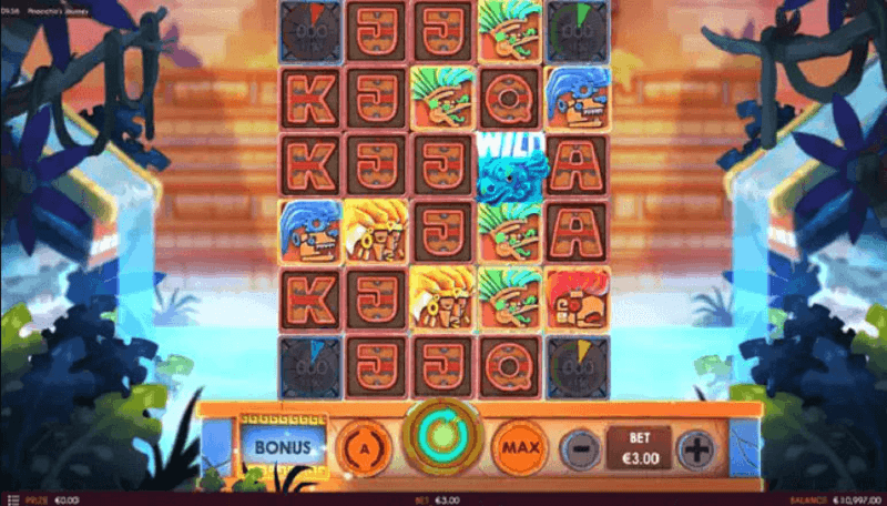 Mayan Waterfalls slot layout