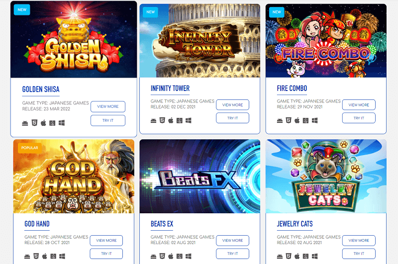 Japanese Games from OneTouch