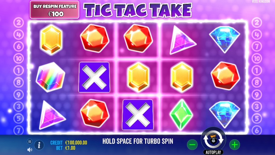 Tic Tac Take Main Screen