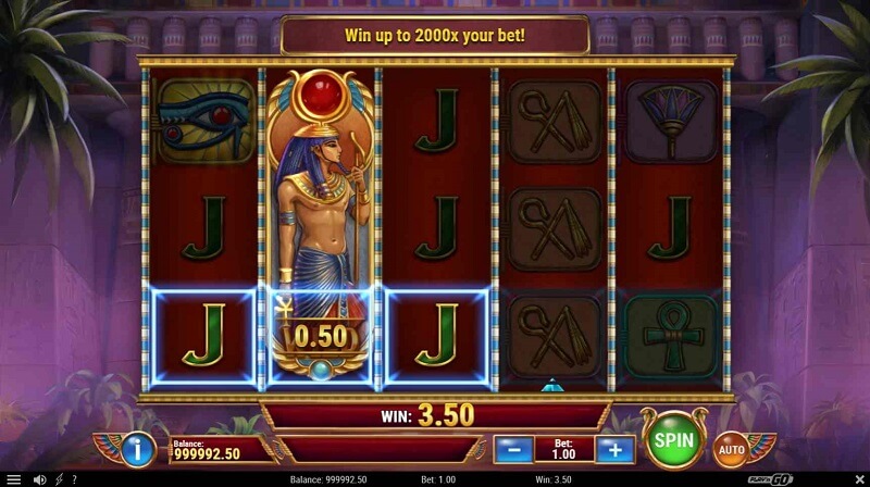 Eye of Atum expanding wilds