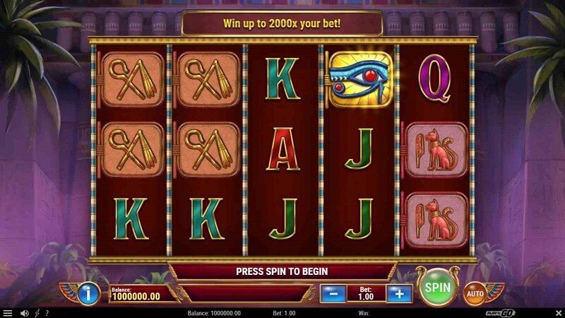 Eye of Atum slot layout