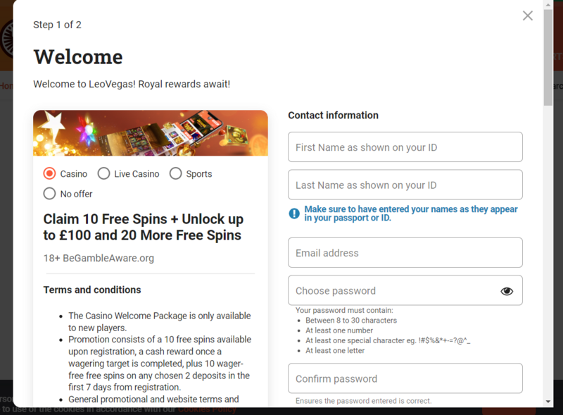 Best online casinos UK - LeoVegas