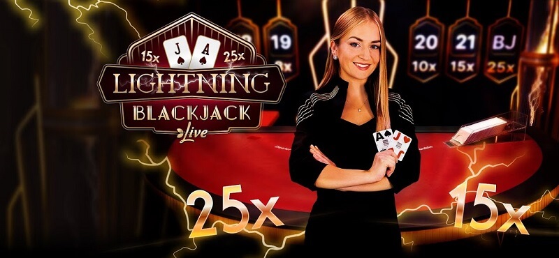 Lightning Blackjack by Evolution Gaming