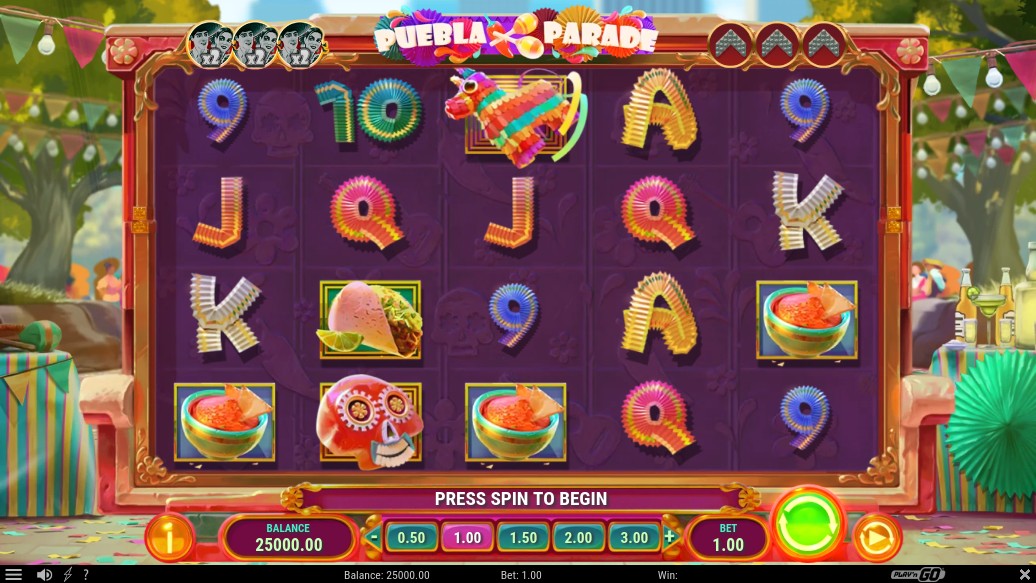 Puebla Parade Main Screen