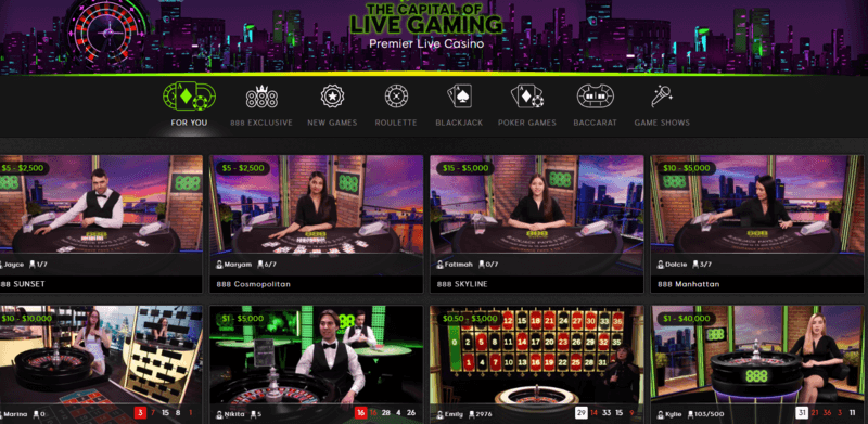 Best online casinos with high payout live dealer games