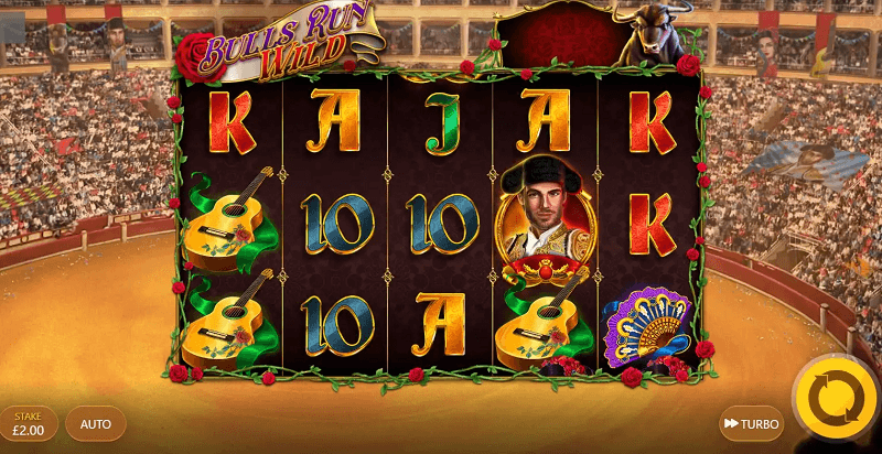 Bulls Run Wild slot layout