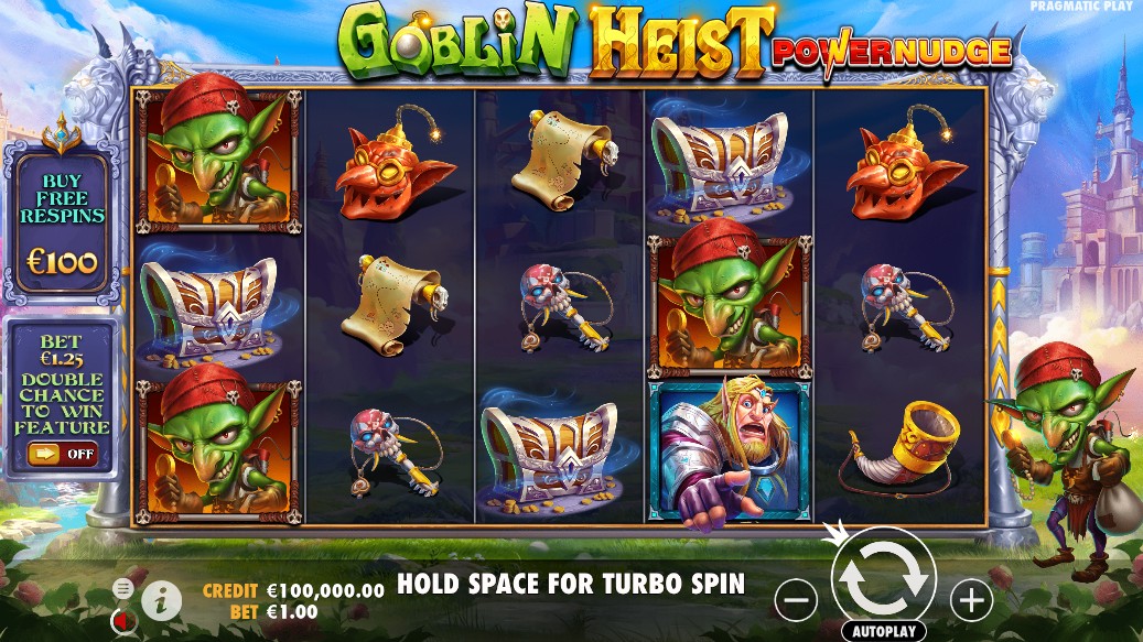 Goblin Heist Powernudge Main Screen