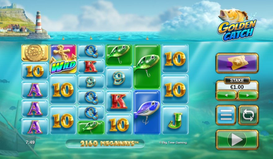 Golden Catch Megaways Main Screen
