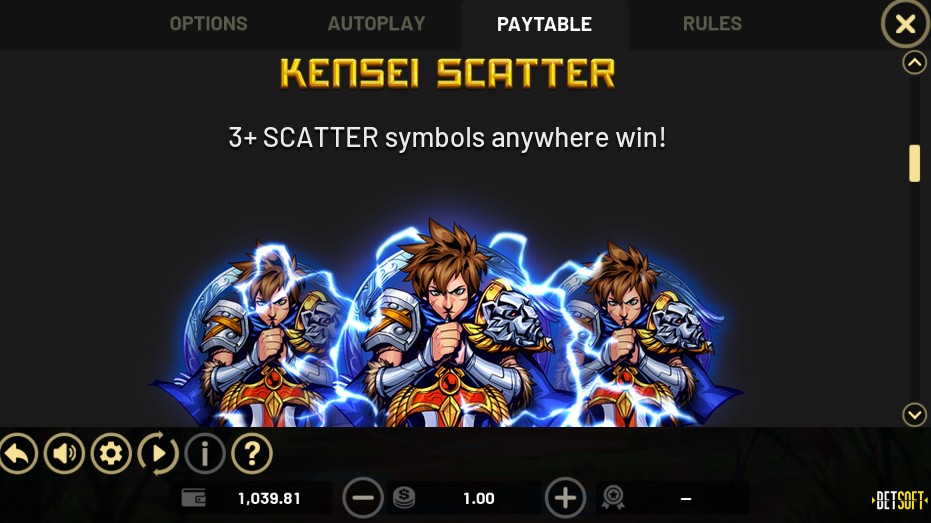 Kensei Blades Kensei Scatter Symbols