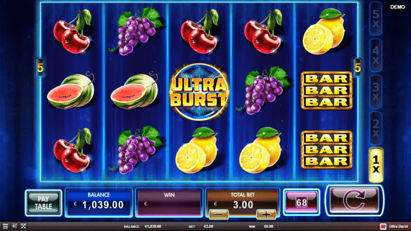 Ultra Burst slot symbols