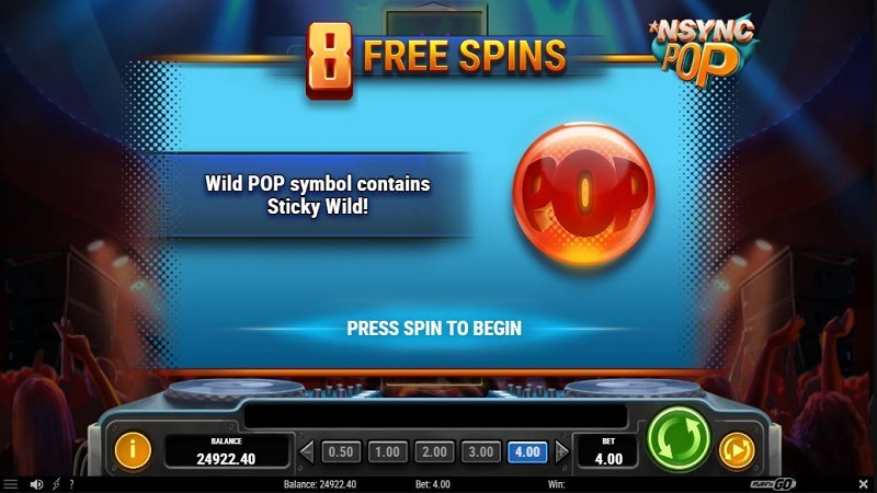 NSYNC Pop free spins