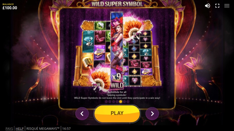 Risque Megaways Super Wild Symbol