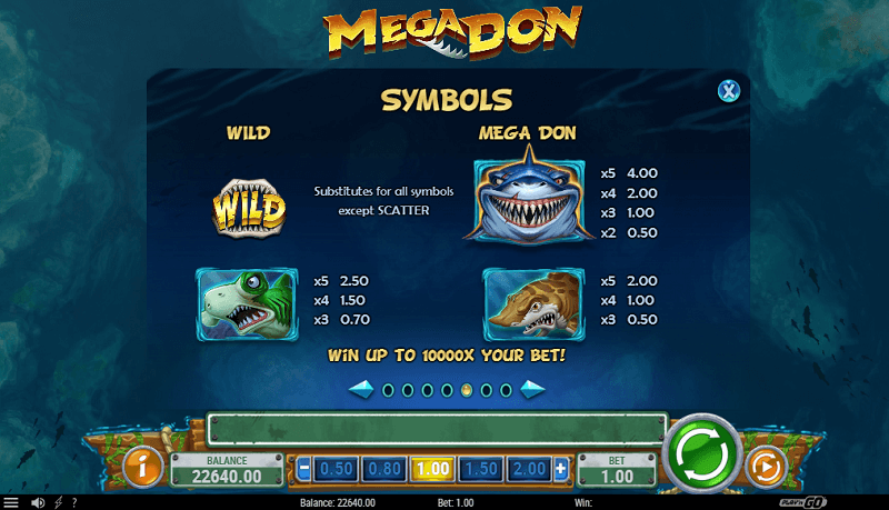 Mega Don paytable