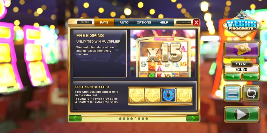 Vegas Megaways Free Spins