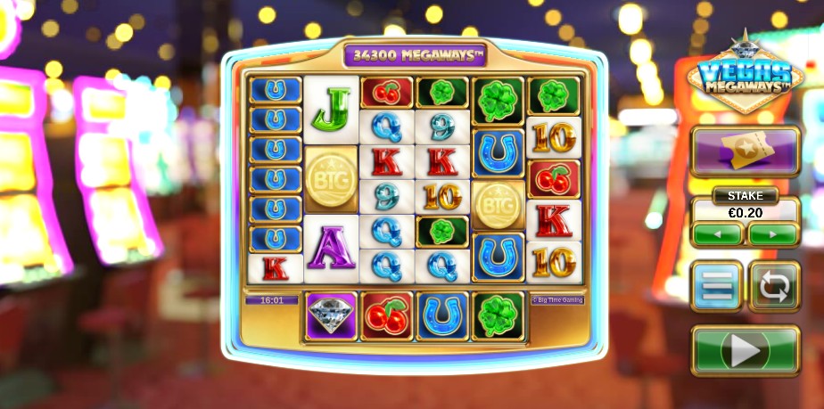 Vegas Megaways Main Screen