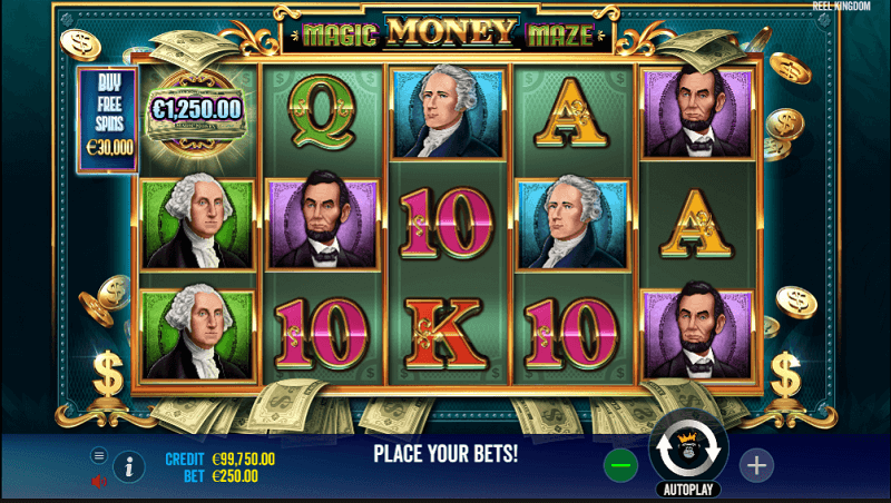 Magic Money Maze layout