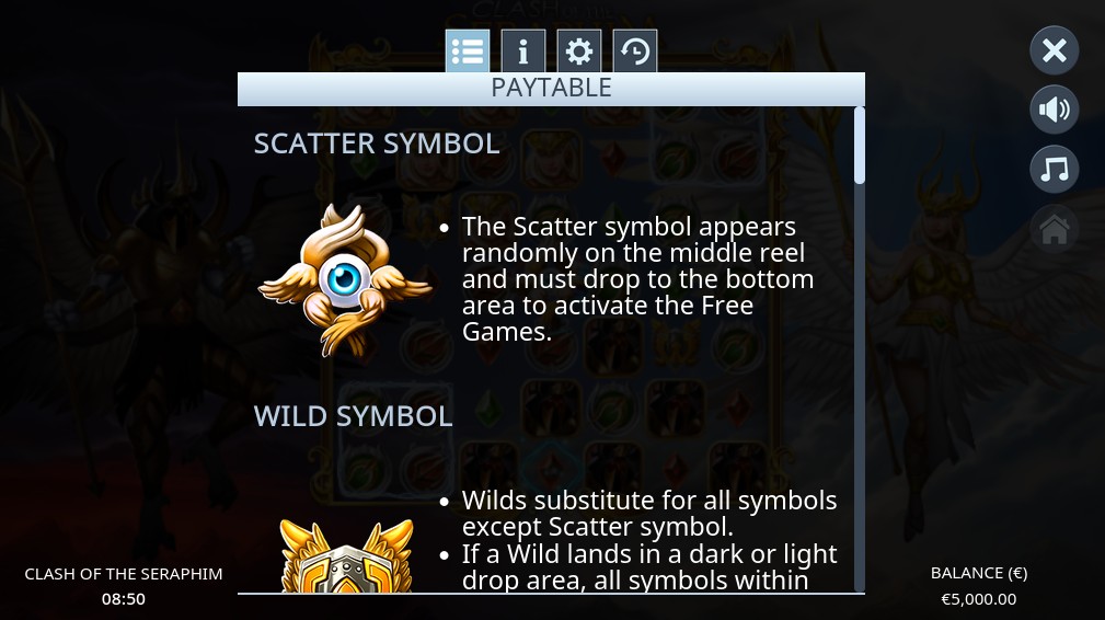 Clash of the Seraphim Special Symbols