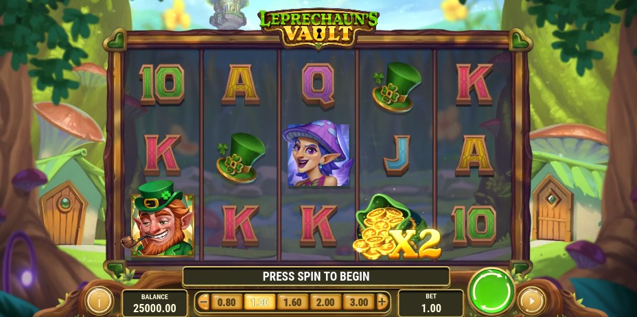 Leprechaun's Vault Main Screen